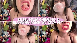 Ziva Fey - Bubblegum Blowing ASMR 10 Minute CLIP