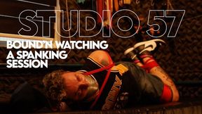 Studio 57 - Tonny Hogtied in Dom Barbudo's Dungeon to watching a Spanking Session (1080p) Gay Bondage - Gay Domination - Hogtie - Spank - BDSM