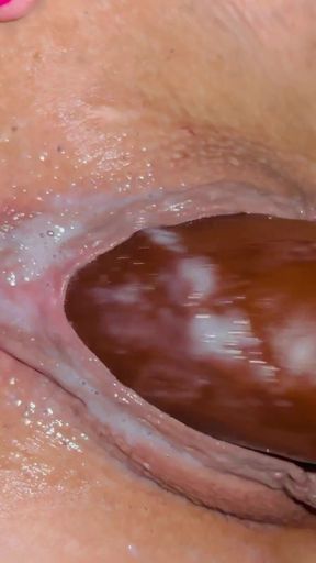 Double Vaginal with Cumshot Inside DP Dildo BBC and Cock in My Slut Pussy Creampie Whore MILF French Bitch Amateur