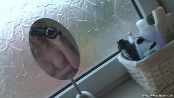 Busty Blonde With Handcam Shows Off Naked Body and Encourages You To WANK