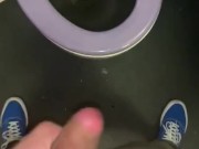 Jerking off in Train Toilets