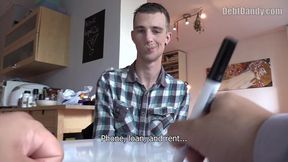 Tattooed Twink Gets Doggy-Style Anal in POV - Debtor's Delight