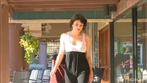 Charming Girl Reveals Her Sexy Boobs & Pussy Boldly In Public Place