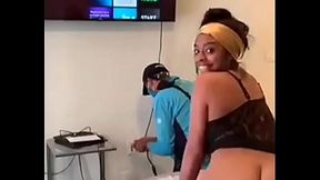 Hot Ebony Caught Masturbating in Public: Voyeur's Delight!