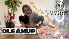 Fruit Crush Aftermath: Cleaning Up the Juicy Floor Mess