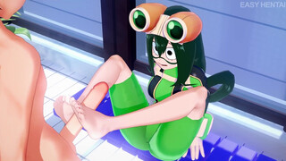 Tsuyu Asui Footjob animation [My Hero Academia]