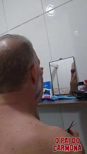 Mr. Carmona Shaving Naked