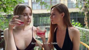 Threesome Sex On The First Date! Lucky Guy Fucks Two 19-year-old Stepsisters! With Polly Yangs