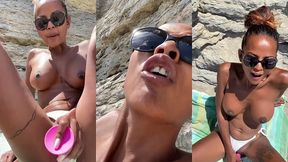 defi, plage , je me gode en public et suce un inconnu qui finit sur mes ...