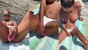 defi, plage , je me gode en public et suce un inconnu qui finit sur mes ...