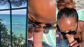 defi, plage , je me gode en public et suce un inconnu qui finit sur mes ...