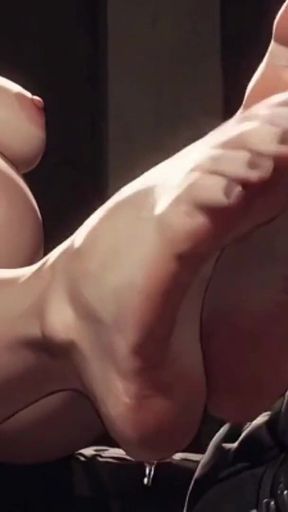 Obese SSBBW Licking & Sucking Pregnant Woman Feet - Both Having Orgasms