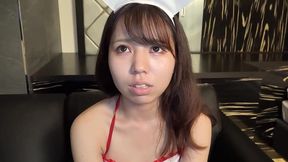 19-year-old japanese beauty with brown hair. slim amateur girl performing fellatio and having sex with ejaculation. uncensored, asian, hentai, sexy nurse cosplay, and toy play.