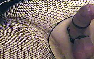 Pantyhose cd masturbates