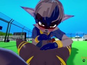 Sly Cooper Yaoi Furry - POV He cums in his mouth and then on his ass