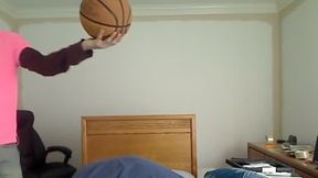 Sexy Stephon Plays with a Basket Ball