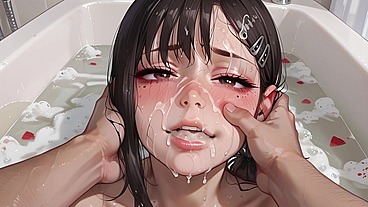 Kobeni Higashiyama was fucked by Chainsaw Man right in the bathtub — AI porn adaptation