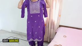 Nude Stepmom Wear Punjabi Suit and Dance on Pakistani Mujra Song