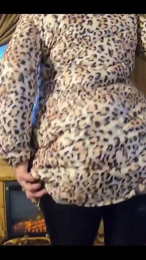 Mega MILF Milfycalla Gets a Load of Cum on Puffy Jacket!-165 - Hot Ass Babe in Tight Leather Leggings Fucked by Big Cock POV. Ho