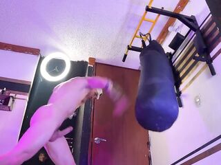 18 year old male trains amateur in nature's garb