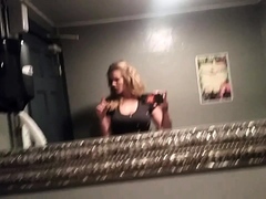 slut his tall blonde fetish flashing ass on live webcam