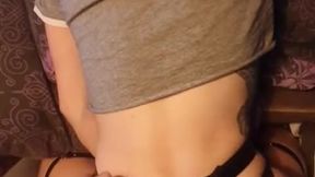 Best friend's girlfriend gives a hot public blowjob