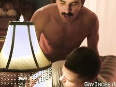 Steamy holiday night passionate bareback fuck with stepdad