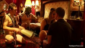 Matresse Madeline is welcomed to the upper floor