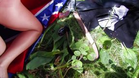 POV I fucked my girlfriend during our hiking trip