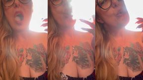 Sampoerna Cigarette - Feeding my dark lungs - The first cigarette of the day when I wake up, has a special flavor - Deep Inhales, Mouth Inhales and open mouth exhales - Without makeup - Natural light