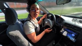 Stepdaughter Teases Me With Car Shifter While Driving Me Home – Makes Me Hard & Cums Hands-Free