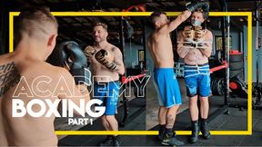 Academy Boxing - Part 1 (1080p) Gay Bondage - Gay Domination - Boxing - Wrestling - Punching Bag - BDSM