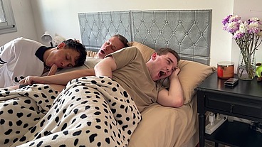 Our Straight Friend Caught Us Fucking right Next to Him - Gay Threesome