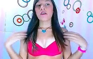 Amateur ts wanks off her big pole