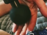 Massage gun - Dry Hump INTENSE Finger Fuck