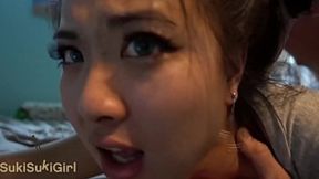 Giggly Chinese teen gets thoroughly impregnated by Andy's unbridled ejaculation.