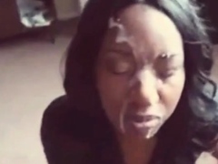 Ebony Amateur's Massive Facial