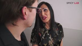 Cuckold and gentleman, hot slut with long black hair Luna Dark get fucked hard by italian stallions
