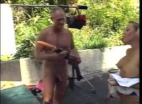 Group sex with granny