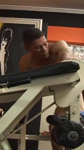 Muscle Guys Fuck Hard in the Gym After Workout No Mercy Anal Action