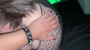 Straight guy POV: Creampied emo girl with bigass