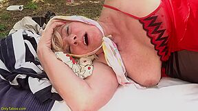 Tight Grandma Ass Fucked In A Public Park