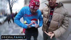 Chloe Chevalier's Backside Destroyed by Monster Cock on Christmas