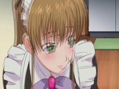 Japanese anime maid caught