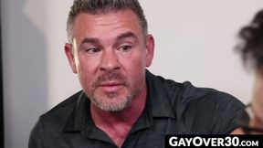 GayOver30.com - Handsome stepdad Scott Hardy in a raw taboo anal encounter with his s