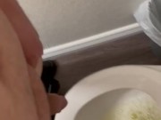 Taking a piss in mid afternoon