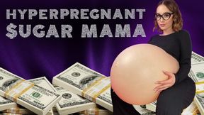 Hyperpregnant Sugar Mama - Scientist Pregnant with Multiples