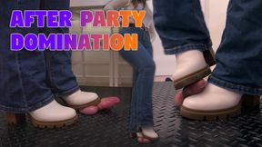 After Party Domination in White Boots - (Edited Version) - TamyStarly - Cock Crush, Cock Trample, Crushing, Trample, Bootjob, Shoejob, Ballbusting, CB