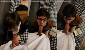 Ghost face fucked glasses nerd till cum flooded his mouth on Halloween