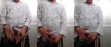 Filipino Twink Flashes His Thick Porn Dick in Public Restroom Gooning